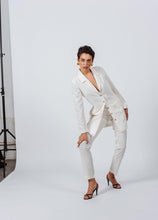 Load image into Gallery viewer, White Tailoring Slim Pants