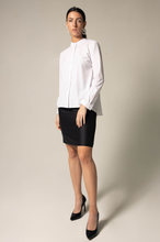 Load image into Gallery viewer, Stylish Pleated Blouse in White