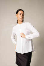 Load image into Gallery viewer, Stylish Pleated Blouse in White