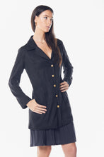 Load image into Gallery viewer, The Grace Long Blazer Dress in Black