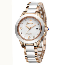 Load image into Gallery viewer, LIGE Sunkta Fashion Elegant Women&#39;s Watches Casual Luxury Ceramic Waterproof Ladies Clock Auto Date Dress Quartz Woman Watch+Box