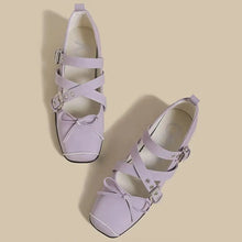 Load image into Gallery viewer, Women&#39;s Shoes New Spring Square Toe One-line Buckle Buckle Decoration Shoes Women Outdoor Daily Commute Zapatos De Mujer