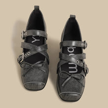 Load image into Gallery viewer, Women&#39;s Shoes New Spring Square Toe One-line Buckle Buckle Decoration Shoes Women Outdoor Daily Commute Zapatos De Mujer