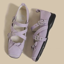 Load image into Gallery viewer, Women&#39;s Shoes New Spring Square Toe One-line Buckle Buckle Decoration Shoes Women Outdoor Daily Commute Zapatos De Mujer