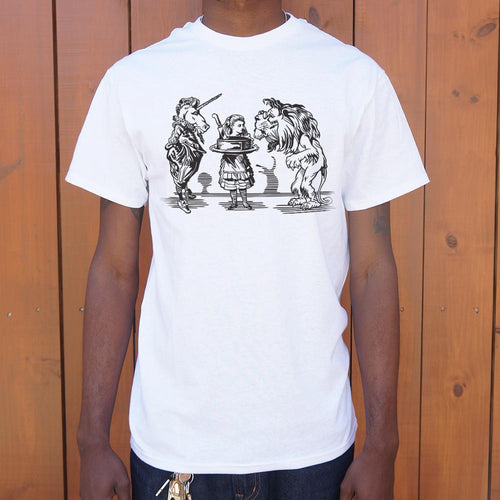 Alice And Unicorn T-Shirt (Mens)