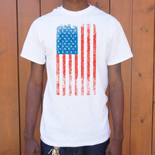 Load image into Gallery viewer, Distressed American Flag T-Shirt (Mens)