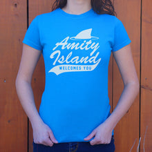 Load image into Gallery viewer, Amity Island Welcomes You T-Shirt (Ladies)