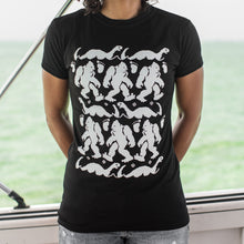 Load image into Gallery viewer, Bigfoot &amp; Nessie Sweater T-Shirt (Ladies)