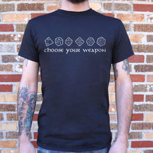 Load image into Gallery viewer, Choose Your Weapon T-Shirt (Mens)