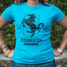 Load image into Gallery viewer, Fibonacci Easy As 1123 T-Shirt (Ladies)
