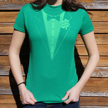 Load image into Gallery viewer, Irish Tuxedo T-Shirt (Ladies)