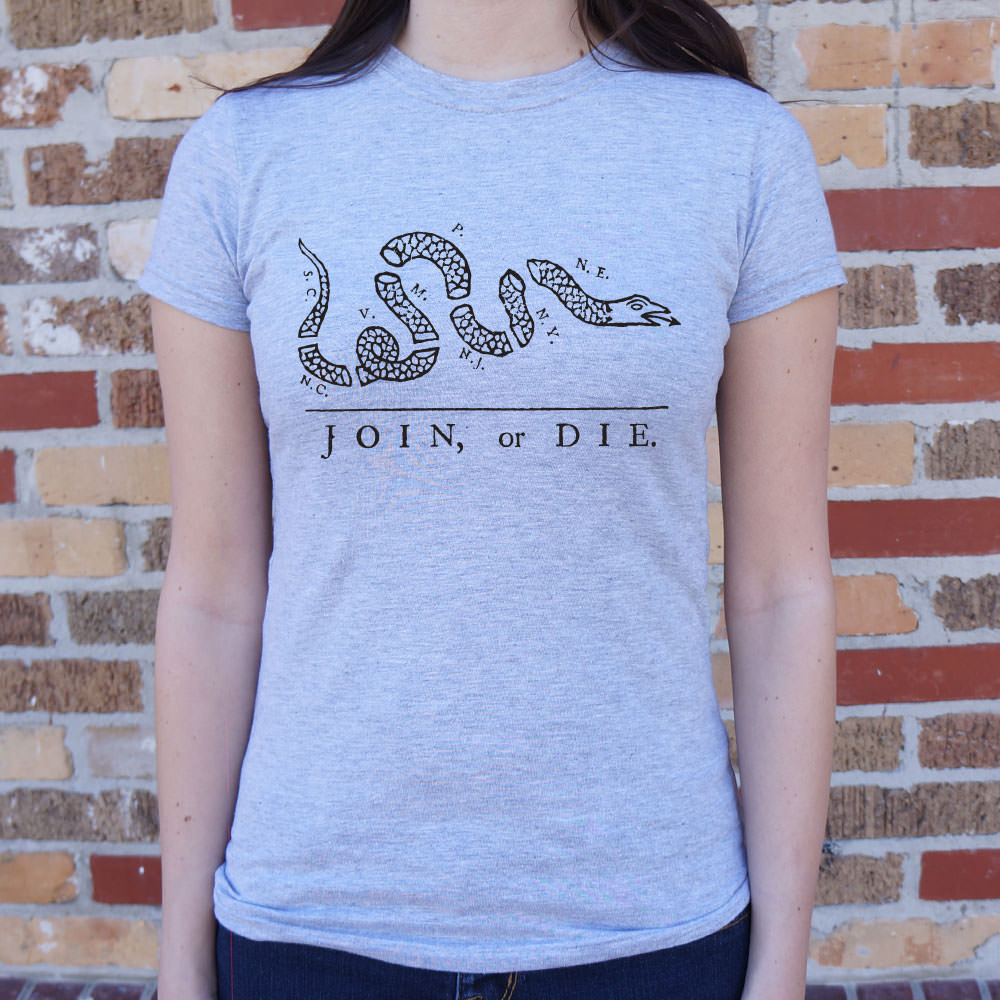 Join Or Die Snake T-Shirt (Ladies)