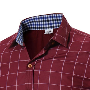 Mens Plaid Button Up