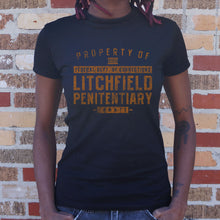 Load image into Gallery viewer, Property Of Litchfield Penitentiary T-Shirt T-Shirt (Ladies)