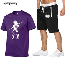 Load image into Gallery viewer, Tracksuit Men Sets Male Sweatshirt Pants Summer Men&#39;s Cropped T Shirt Shorts Casual Suits Sportswear Mens Clothing