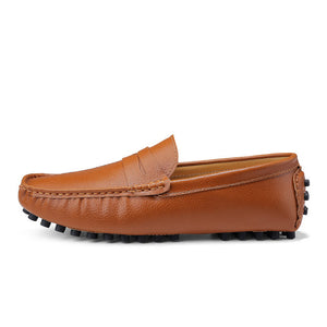 Shoes Men Loafers Soft Moccasins High Quality Autumn Winter Genuine Leather Shoes Men Warm Fur Plush Flats Gommino Driving Shoes