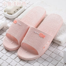Load image into Gallery viewer, Women's new cool slippers, men's home summer shoes, women's anti-skid men's home bathroom, home slippers.