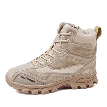 Load image into Gallery viewer, Winter Autumn Men Military Boots Quality Special Force Tactical Desert Combat Ankle Boats Army Work Shoes Leather Snow Boots