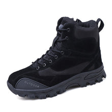 Load image into Gallery viewer, Winter Autumn Men Military Boots Quality Special Force Tactical Desert Combat Ankle Boats Army Work Shoes Leather Snow Boots