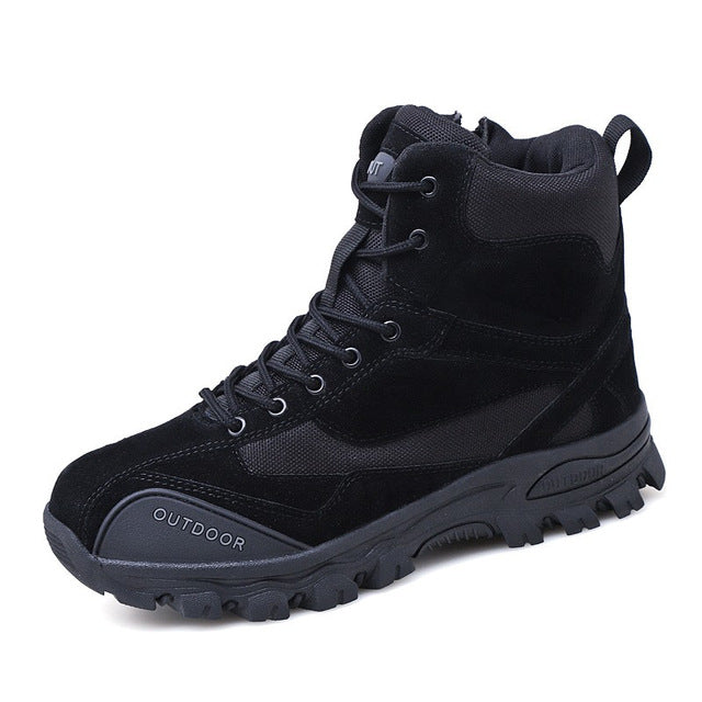 Winter Autumn Men Military Boots Quality Special Force Tactical Desert Combat Ankle Boats Army Work Shoes Leather Snow Boots