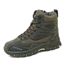 Load image into Gallery viewer, Winter Autumn Men Military Boots Quality Special Force Tactical Desert Combat Ankle Boats Army Work Shoes Leather Snow Boots