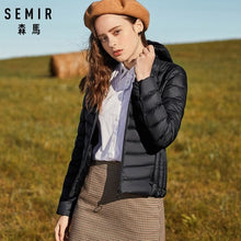 Load image into Gallery viewer, SEMIR 2018 New Parkas basic Winter jackets Female Women Winter plus velvet lamb hooded Coats Down Winter Jacket Womens Outwear