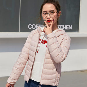 SEMIR 2018 New Parkas basic Winter jackets Female Women Winter plus velvet lamb hooded Coats Down Winter Jacket Womens Outwear