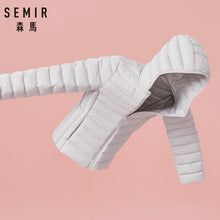 Load image into Gallery viewer, SEMIR 2018 New Parkas basic Winter jackets Female Women Winter plus velvet lamb hooded Coats Down Winter Jacket Womens Outwear