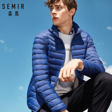 Load image into Gallery viewer, SEMIR 2018 Down Jacket Men Winter Portability Warm 90% White Duck Down Hooded Man Coat jaqueta masculino chaqueta hombre