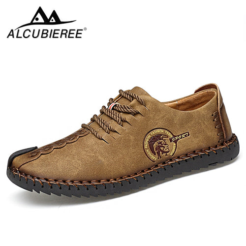 Summer Casual Lace Up Shoes Men Leather Walking Boat Shoe Loafers Moccasins Flats Shoes Men Luxury Brand Hot Sale Fashion 2018