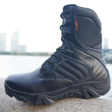 Load image into Gallery viewer, Winter Autumn Men Military Boots Quality Special Force Tactical Desert Combat Ankle Boats Army Work Shoes Leather Snow Boots