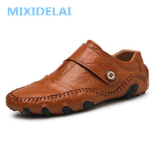 Load image into Gallery viewer, MIXIDELAI Fashion British Style Men Causal Shoes Genuine Leather Slip On Men Shoes High Quality Outdoor Shoes Zapatos Hombre
