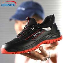 Load image into Gallery viewer, Men Work &amp; Safety Shoes Steel Toe Caps Anti-smashing Anti-puncture Construction Work Boots Non-slip Breathable Security shoes