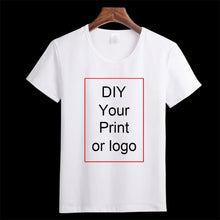 Load image into Gallery viewer, Customized Print T Shirt Women&#39;s Girl&#39;s DIY Photo Logo Brand Top Tees T-shirt Men&#39;s Boy&#39;s clothes Casual Kid&#39;s Baby&#39;s Tshirt
