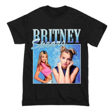 Load image into Gallery viewer, Britney Spears beautiful photo Men's Black T-shirt hipster cotton casual tshirt men harajuku short sleeve tops tee S-3XL