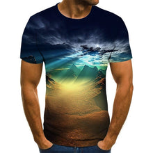 Load image into Gallery viewer, 2020 new fashion men&#39;s T-shirt beautiful starry sky tops 3D printed short sleeve summer round neck shirt trendy streetwear