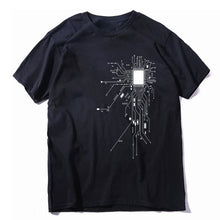 Load image into Gallery viewer, COOLMIND 100% cotton summer loose focus print men T shirt casual loose o-neck men tshirt short sleeve t-shirt male tee shirts