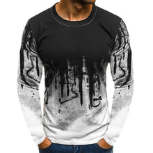 Load image into Gallery viewer, FLYFIREFLY Men Camouflage Printed  Male T Shirt Bottoms Top Tee Male Hiphop Streetwear Long Sleeve Fitness Tshirts Dropshipping