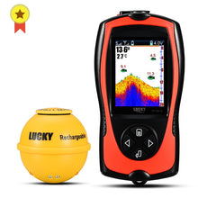 Load image into Gallery viewer, LUCKY FF1108-1CWLA Rechargeable Wireless Sonar for fishing 45M water depth echo sounder fishing finder portable fish finder