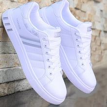 Load image into Gallery viewer, Men Leather Sneakers Male Comfortable Sport Running Sneaker White Casual Shoes Man Shoes  Fashion Breathable Shoes