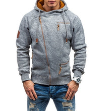 Load image into Gallery viewer, Plus Size Men&#39;s Hoodies Tracksuit 2020 Autumn Winter Drawstring Pocket Hooded Sweatshirt Long Sleeve Zip Slim Coat Male Jacket