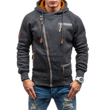 Load image into Gallery viewer, Plus Size Men&#39;s Hoodies Tracksuit 2020 Autumn Winter Drawstring Pocket Hooded Sweatshirt Long Sleeve Zip Slim Coat Male Jacket