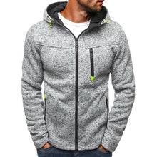 Load image into Gallery viewer, Plus Size Men&#39;s Hoodies Tracksuit 2020 Autumn Winter Drawstring Pocket Hooded Sweatshirt Long Sleeve Zip Slim Coat Male Jacket