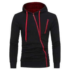 Plus Size Men's Hoodies Tracksuit 2020 Autumn Winter Drawstring Pocket Hooded Sweatshirt Long Sleeve Zip Slim Coat Male Jacket