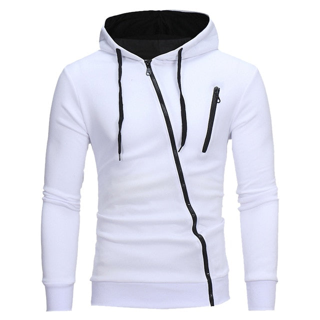 Plus Size Men's Hoodies Tracksuit 2020 Autumn Winter Drawstring Pocket Hooded Sweatshirt Long Sleeve Zip Slim Coat Male Jacket