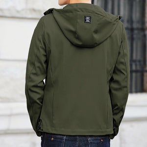 2020 New Brand Jacket Men Zipper Winter Spring Autumn Casual Solid Hooded Jackets Men's Outwear Slim Fit High Quality M-8XL 46