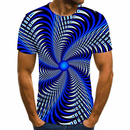 2020 new three-dimensional graphic T-shirt men's casual tops fun 3D men's T-shirt summer O-neck shirt plus size streetwear