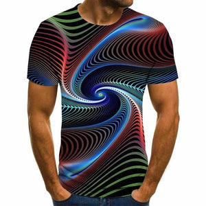 2020 new three-dimensional graphic T-shirt men's casual tops fun 3D men's T-shirt summer O-neck shirt plus size streetwear