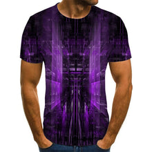 Load image into Gallery viewer, 2020 new three-dimensional graphic T-shirt men&#39;s casual tops fun 3D men&#39;s T-shirt summer O-neck shirt plus size streetwear