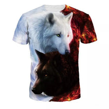 Load image into Gallery viewer, Lovers Wolf Printed T shirts Men 3d T-shirts Drop Ship Top Tee Short Sleeve Camiseta Round Neck Tshirt Fashion Casual Brand